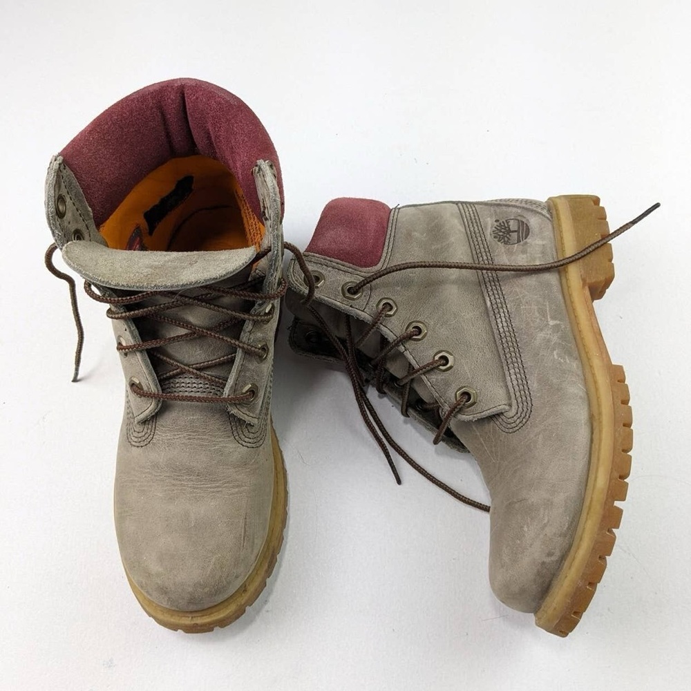 Timberland Women’s Gray Leather Boots